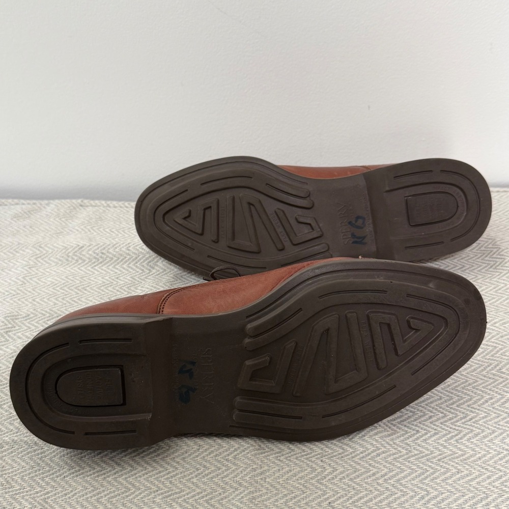 Sperry Oxford Shoes Mens 12 Brown Leather Cap Toe Dress Business Casual - Picture 7 of 7